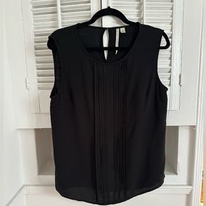 LAUREN CONRAD Black Sleeveless Tank, Size L